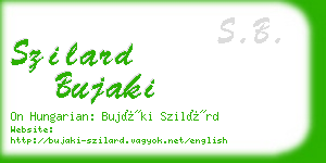szilard bujaki business card
